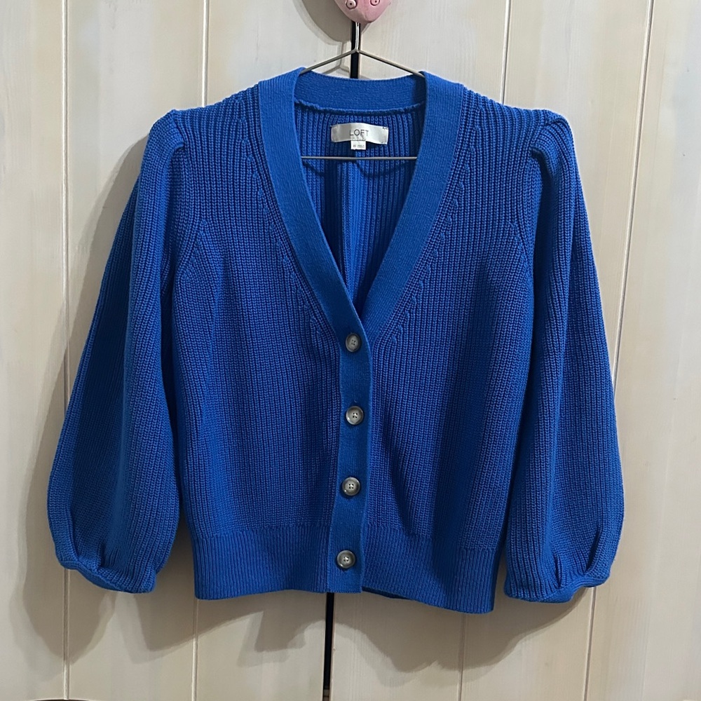 LOFT Royal Blue Cardigan